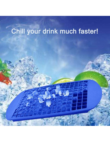 Bandejas de Hielo Mini LeeYean 2 Piezas Silicona 160 Cubos