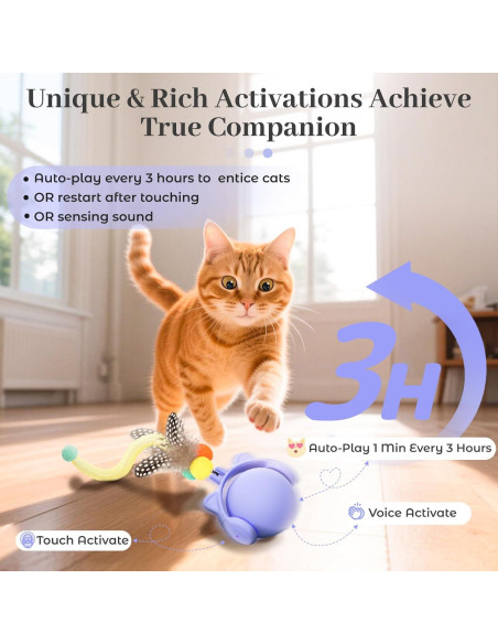 Juguete Interactivo para Gatos ORSDA Bola Inteligente T93-P Juguete Interactivo para Gatos ORSDA Bola Inteligente T93-P