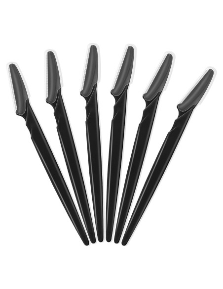 Juego de 6 Cuchillas Faciales Multipropósito JHZMCRX Negro Juego de 6 Cuchillas Faciales Multipropósito JHZMCRX Negro