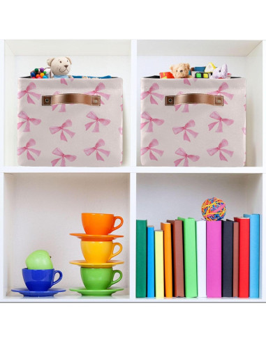 Cesta de Almacenamiento Colapsable Lienzo ZZCshop 38x28x24cm