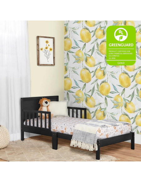Cama para Niños Dream On Me Brookside Negra, Diseño Bajo, 134.6x73.7 cm Cama para Niños Dream On Me Brookside Negra, Diseño Bajo, 134.6x73.7 cm