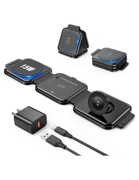 Estación de Carga Inalámbrica 3 en 1 OANDYS Mag-Safe 20W Estación de Carga Inalámbrica 3 en 1 OANDYS Mag-Safe 20W