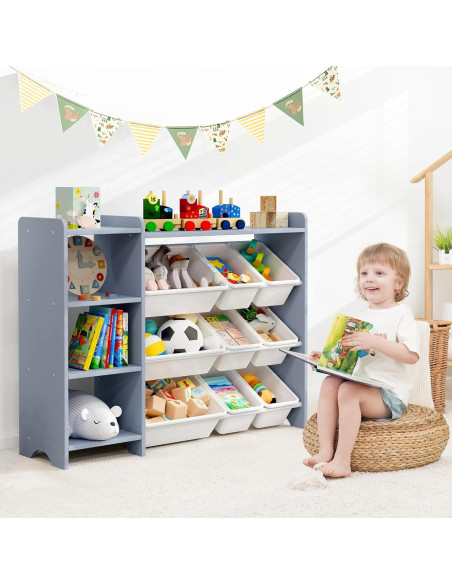Organizador de Juguetes MallBest SNG01-GW 4 Niveles Madera Organizador de Juguetes MallBest SNG01-GW 4 Niveles Madera