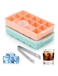 Bandeja de Hielo Reespring 2 Piezas Silicona 15 Cubos Grande