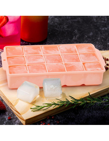Bandeja de Hielo Reespring 2 Piezas Silicona 15 Cubos Grande