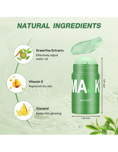 Mascarilla Limpiadora Profunda Josmon de Té Verde 159g
