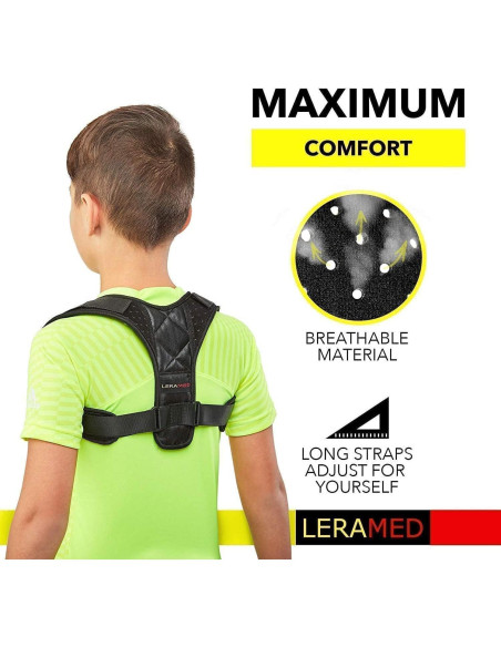 Corrector de Postura LERAMED Ajustable Unisex para Espalda Corrector de Postura LERAMED Ajustable Unisex para Espalda