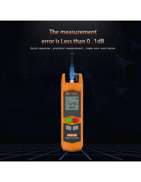 Medidor de Potencia de Fibra Óptica Komshine KPM-11M -50 a +26dBm Medidor de Potencia de Fibra Óptica Komshine KPM-11M -50 a +26dBm