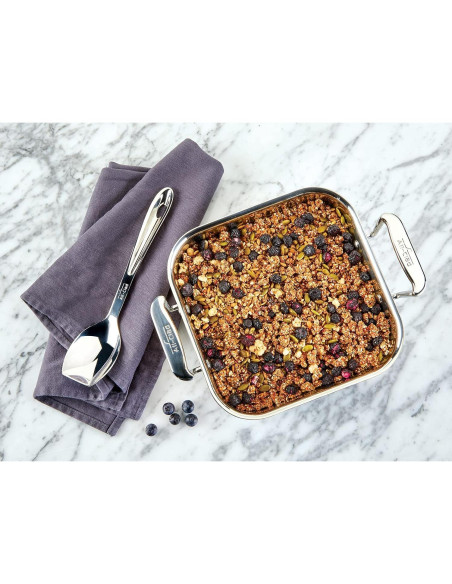 Sartén Cuadrada All-Clad 20 cm Acero Inoxidable con Tapa Sartén Cuadrada All-Clad 20 cm Acero Inoxidable con Tapa