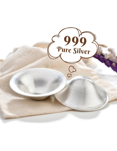 Tazas de Lactancia de Plata Pura 999 Le Petit Journey - Grande