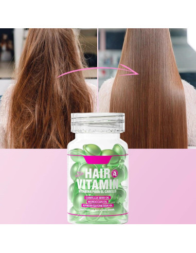 Suero Vitamínico para Cabello Gowwim - 30 Cápsulas Reparadoras