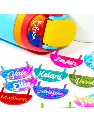 Placa de Nombre Personalizada Owala 24oz 32oz 40oz - 20 Colores