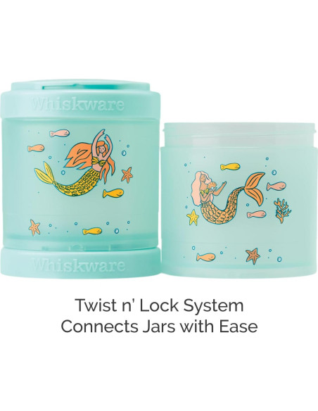 Contenedores Apilables Whiskware para Snacks Sirena 3 Tazas Contenedores Apilables Whiskware para Snacks Sirena 3 Tazas