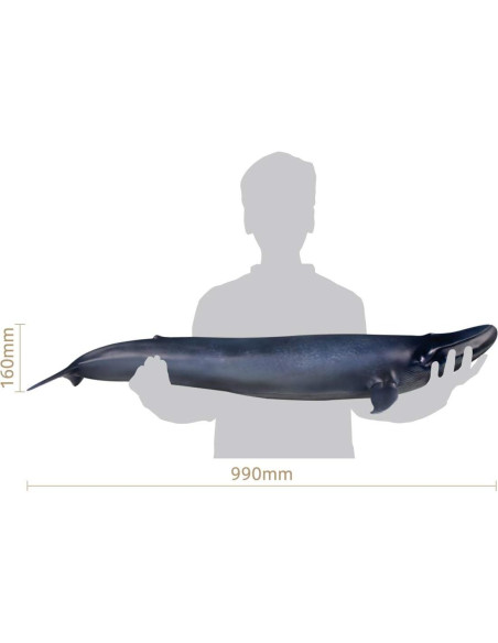 Escultura de Ballena Azul PNSO 1:25 Resina Pintada a Mano Escultura de Ballena Azul PNSO 1:25 Resina Pintada a Mano
