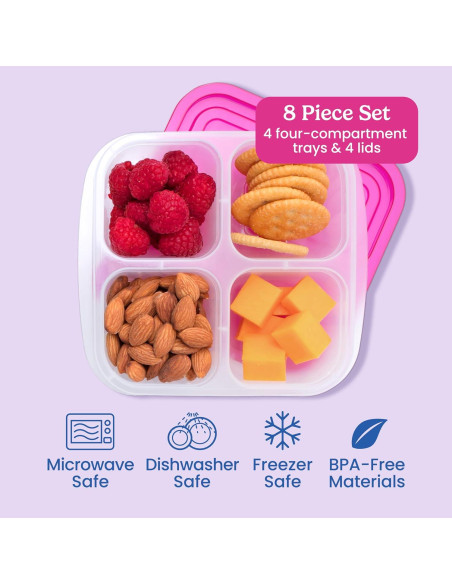 Contenedores de Snack Bentgo Easyboxes - Set de 4 Piezas Contenedores de Snack Bentgo Easyboxes - Set de 4 Piezas