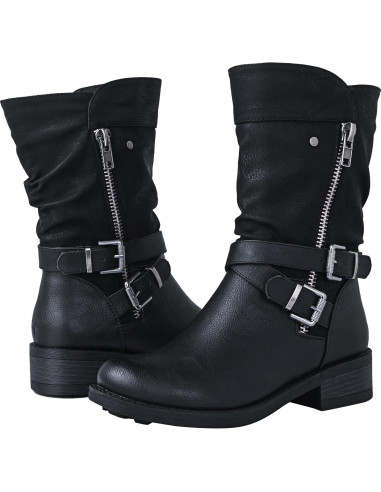 Botas de Motociclista para Mujer Globalwin a Media Pantorrilla