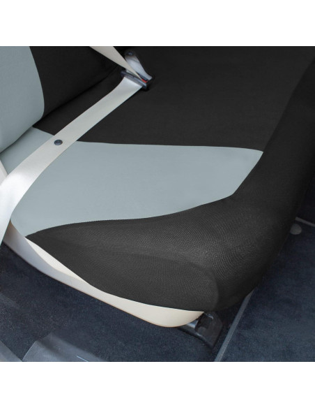 Cubiertas de Asiento de Automóvil TLH Universal Gris Tela 2 Piezas Cubiertas de Asiento de Automóvil TLH Universal Gris Tela 2 Piezas