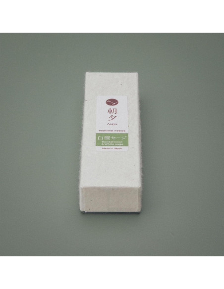 Varitas de Incienso Ahumado Asayu Japón Sándalo y Salvia 20g Varitas de Incienso Ahumado Asayu Japón Sándalo y Salvia 20g