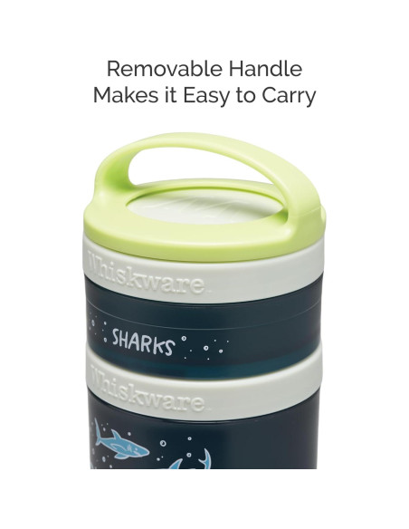 Contenedores Apilables Whiskware para Snacks Niños 3 Tazas Contenedores Apilables Whiskware para Snacks Niños 3 Tazas