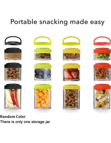 Contenedor de Snacks Apilable Saycker - 4 Tarros Medida 40cc a 150cc