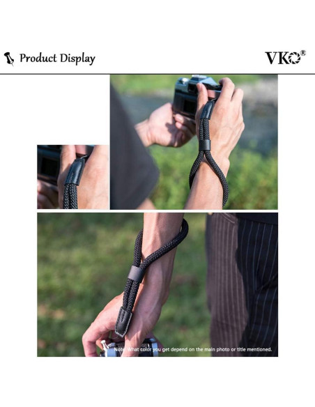Correa de Muñeca VKO VWS-SCBK Negra para Cámaras Compactas Correa de Muñeca VKO VWS-SCBK Negra para Cámaras Compactas