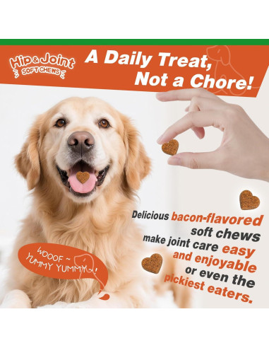Suplemento Articular KELPFU para Perros - 120 Masticables Suaves