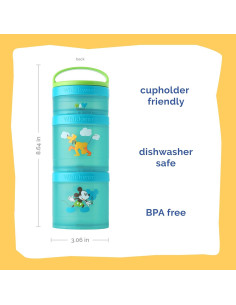 Contenedores Apilables Whiskware Disney Mickey y Pluto - 3 Tazas 2