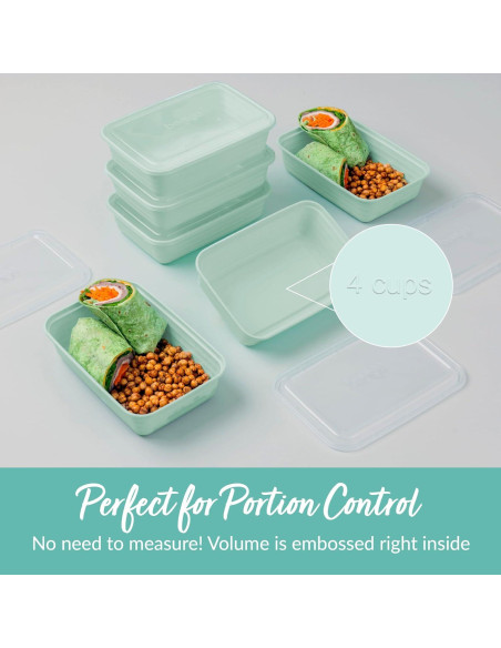 Contenedores de Comida Bentgo 20 Piezas Libre de BPA Menta Contenedores de Comida Bentgo 20 Piezas Libre de BPA Menta