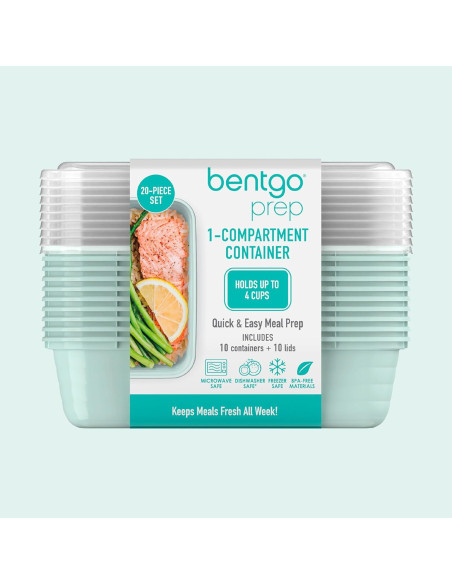 Contenedores de Comida Bentgo 20 Piezas Libre de BPA Menta Contenedores de Comida Bentgo 20 Piezas Libre de BPA Menta