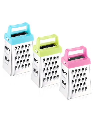 Set de 3 Mini Ralladores de Acero Inoxidable AOZUO
