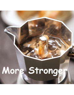 Cafetera Moka MORDEN MS 6 Tazas Manual Blanca 300ml 2