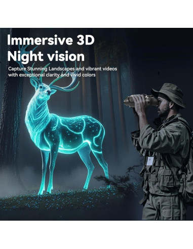 Gafas de Visión Nocturna 3D VR Hivisuals NV-YS200 4K 10X