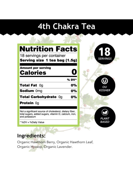 Té Herbal Orgánico Buddha Teas 4to Chakra - 18 Bolsitas Té Herbal Orgánico Buddha Teas 4to Chakra - 18 Bolsitas