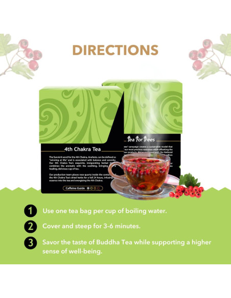 Té Herbal Orgánico Buddha Teas 4to Chakra - 18 Bolsitas Té Herbal Orgánico Buddha Teas 4to Chakra - 18 Bolsitas