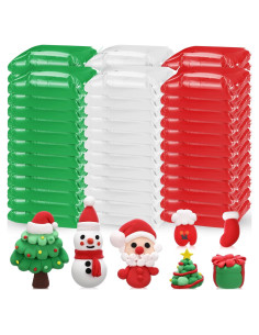 72 Piezas Arcilla Secado al Aire VioraWhite 1.08 kg Color Navidad