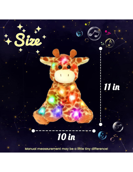 Jirafa de Peluche Musical LED Hopearl 28 cm - Brilla y Canta Jirafa de Peluche Musical LED Hopearl 28 cm - Brilla y Canta