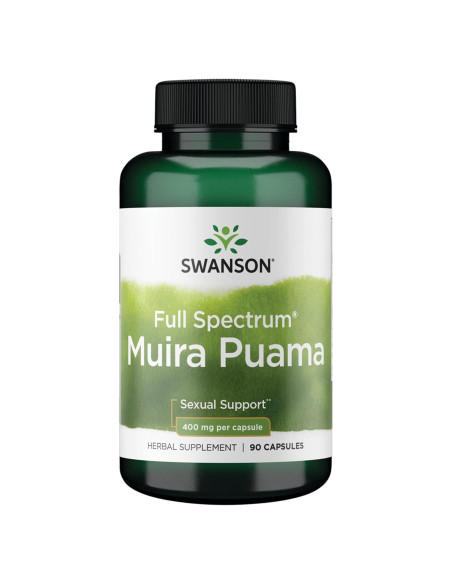 Suplemento Sexual Raíz Muira Puama Swanson 400 mg 90 Cápsulas Suplemento Sexual Raíz Muira Puama Swanson 400 mg 90 Cápsulas