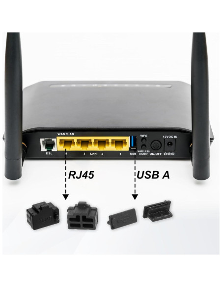 55 Tapas de Puerto USB Silicona Antipolvo SynHHergyx 55 Tapas de Puerto USB Silicona Antipolvo SynHHergyx