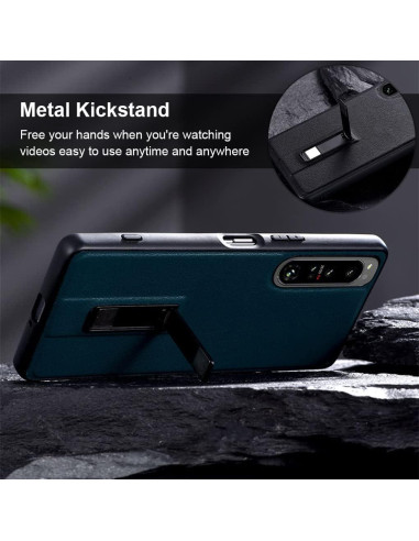 Funda Protectora QUIETIP para Sony Xperia 1 IV Verde con Soporte