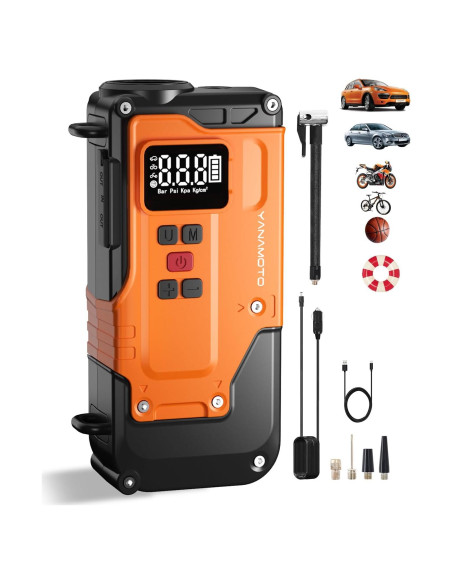 Compresor de Aire Portátil YANAMOTO YMP401 - Inflador Inalámbrico Compresor de Aire Portátil YANAMOTO YMP401 - Inflador Inalámbrico