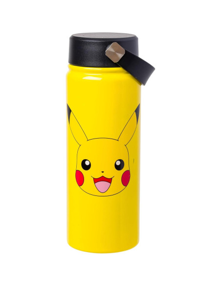 Botella de Agua Acero Inoxidable Silver Buffalo Pikachu 591 ml Botella de Agua Acero Inoxidable Silver Buffalo Pikachu 591 ml