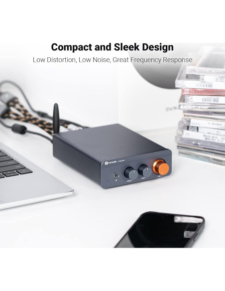 Amplificador Bluetooth Fosi Audio BT20A Pro con Luz RGB Amplificador Bluetooth Fosi Audio BT20A Pro con Luz RGB