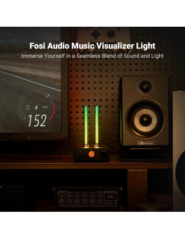 Amplificador Bluetooth Fosi Audio BT20A Pro con Luz RGB