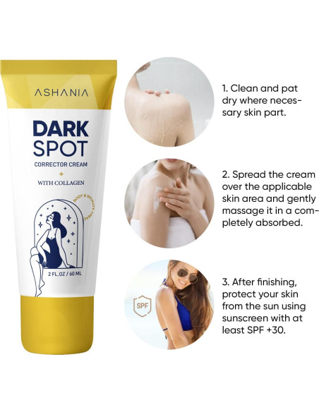 Crema Correctora de Manchas Oscuras Ashania 59.15 ml Crema Correctora de Manchas Oscuras Ashania 59.15 ml