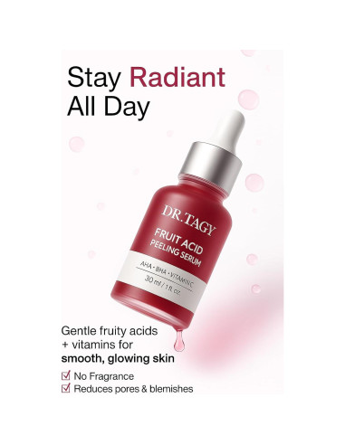 Suero Exfoliante DR.TAGY 30ml - AHA, BHA y Vitamina C