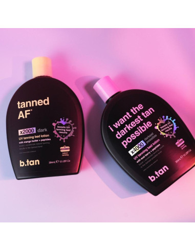 Loción Bronceadora UV Oscura b.tan - 355 ml, Acelerador de Bronceado