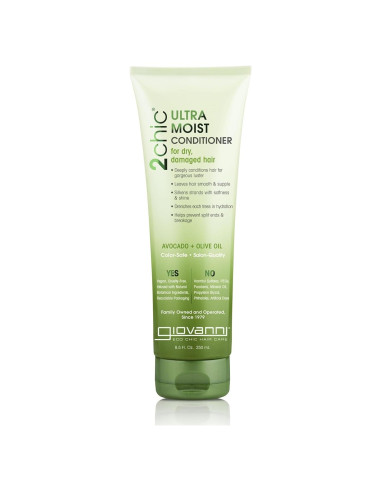 Acondicionador Ultra-Hidratante Giovanni 250 ml - Aceite de Aguacate y Oliva