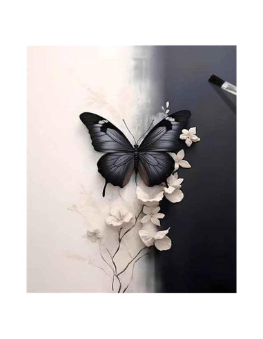 Kit de Pintura por Números Hestarcul Mariposa Adultos 50x40cm