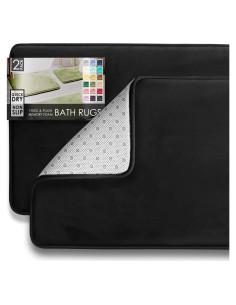 Juego de Alfombrillas de Baño Clara Clark 2 Piezas Antideslizantes
