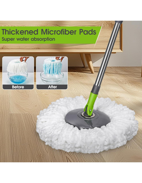 Set de Mopa Giratoria Masthome con Cubo y Escurridor 360 Set de Mopa Giratoria Masthome con Cubo y Escurridor 360